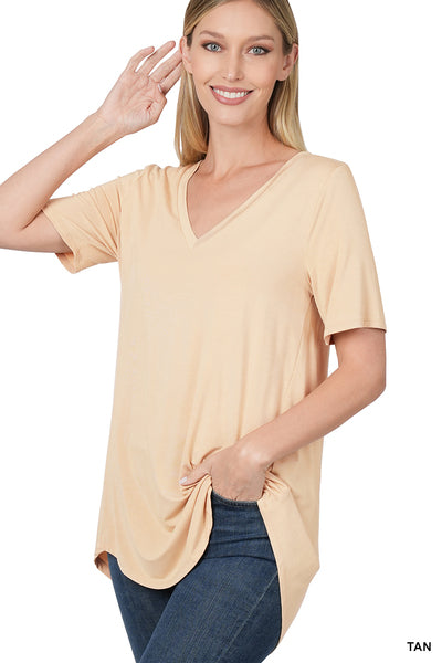 V Neck Basic T