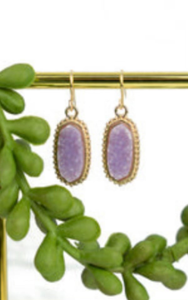 Druzy Quartz Earrings