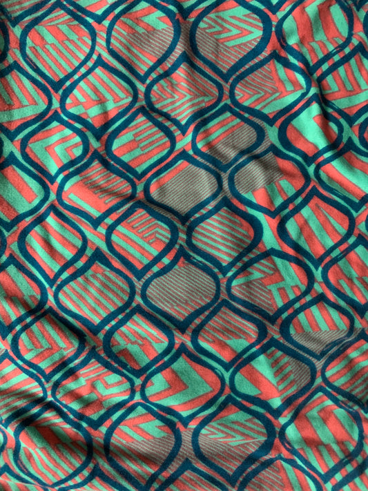 Turquoise Art Deco Leggings-LLR