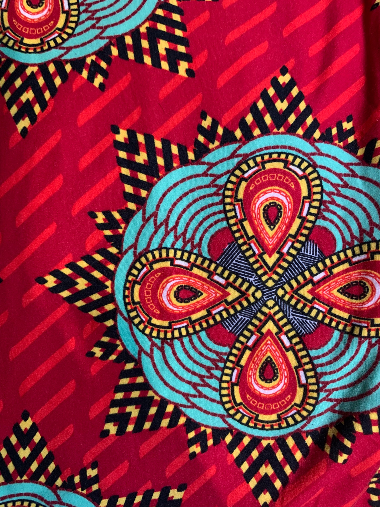 Red Mandalas Leggings-LLR