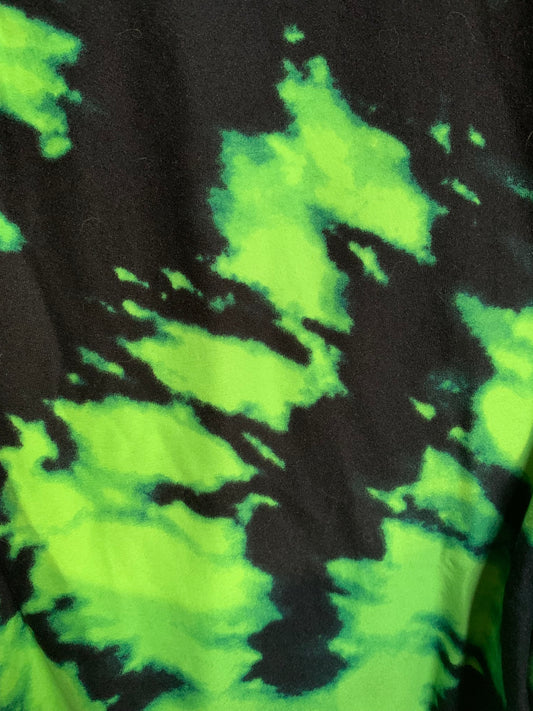 Neon Green Tie Dye Leggings-LLR